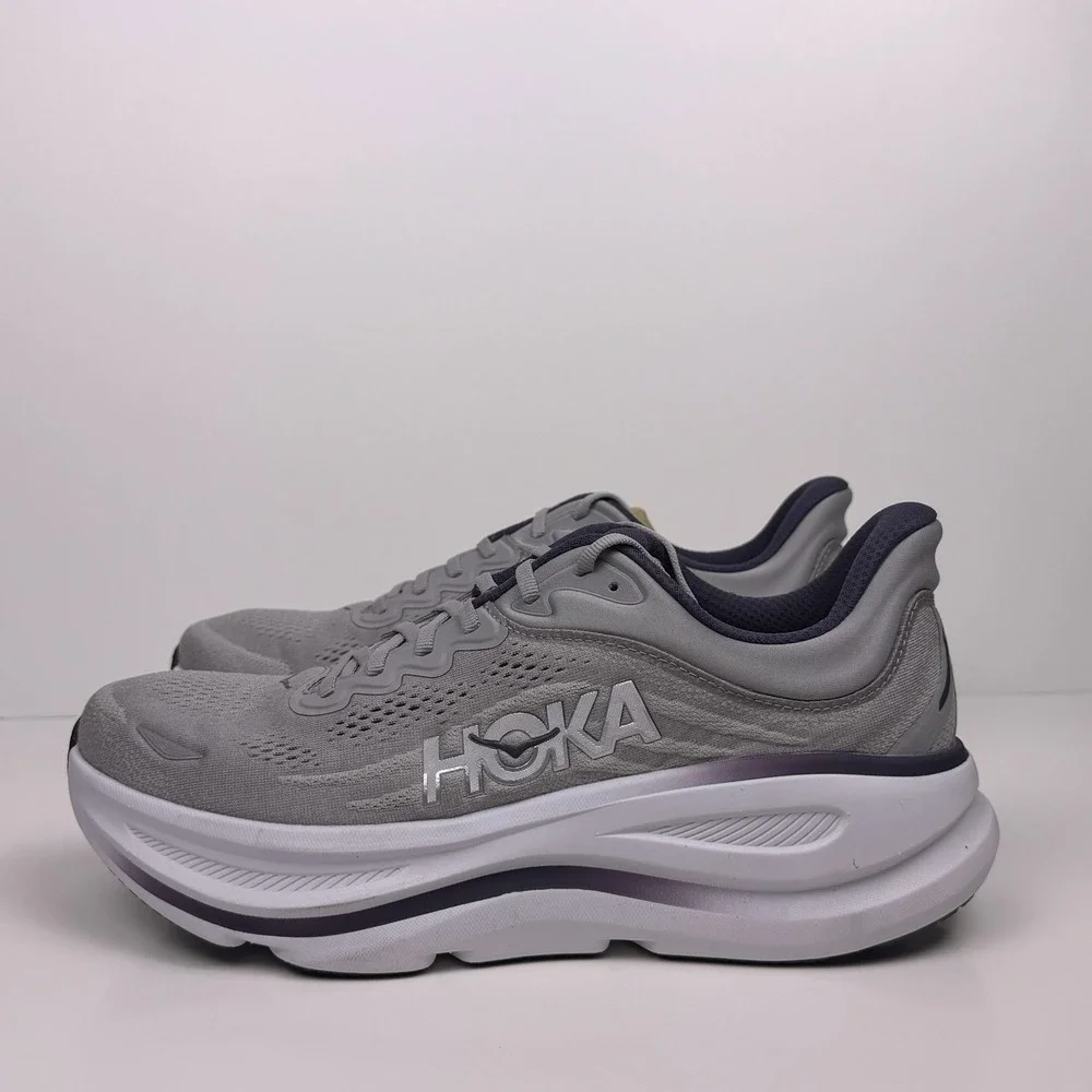 Hoka One One Bondi 9  Running Shoe Men Sz 10 Stardust 1162011/SYSQ Sample